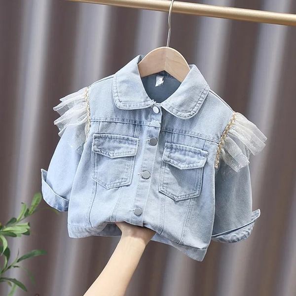 jackets 0-6y girls denim jacket 2022 spring and autumn jeans children's girl baby casual kids coat for, Blue;gray
jackets 0-6y girls denim jacket 2022 spring and autumn jeans children's girl baby casual kids coat for, Blue;gray