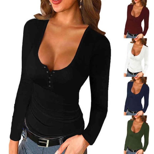 women's t-shirt 2022 spring solid color tight bottomed shirt u-neck thread long sleeve inner women's wear t3b0, White
women's t-shirt 2022 spring solid color tight bottomed shirt u-neck thread long sleeve inner women's wear t3b0, White
