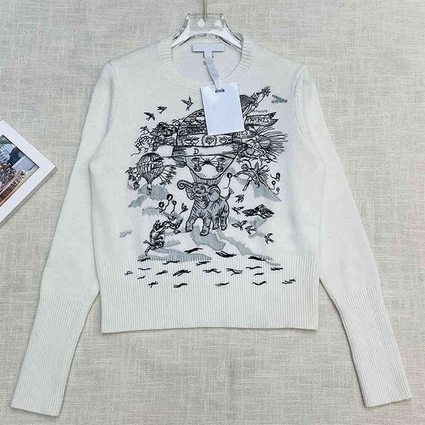 women's knits tees d home embroidered jungle bird pattern cashmere coat elephant animal round neck pullover long sleeved white sweater
women's knits tees d home embroidered jungle bird pattern cashmere coat elephant animal round neck pullover long sleeved white sweater