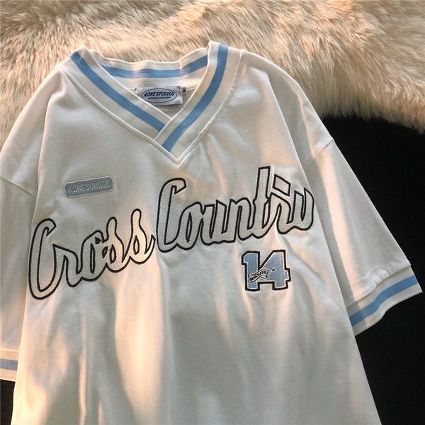 summer korean version of loose cotton short-sleeved t-shirt all-match brand embroidered letter woman tshirts cx220331, White
summer korean version of loose cotton short-sleeved t-shirt all-match brand embroidered letter woman tshirts cx220331, White