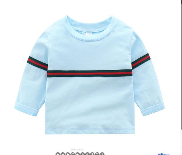 boys' long sleeved t-shirt pure cotton spring and autumn girls' bottoming shirt foreign fashion children's t-shirt children&#, Blue
boys' long sleeved t-shirt pure cotton spring and autumn girls' bottoming shirt foreign fashion children's t-shirt children&#, Blue