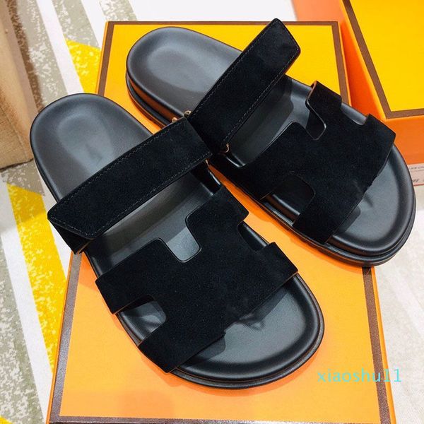 luxury chypre men slippers calfskin functional wind sandals adjustable loop design simple and smooth, Black
luxury chypre men slippers calfskin functional wind sandals adjustable loop design simple and smooth, Black