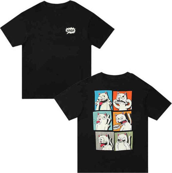 american classic fashion brand ripndip mens t shirts designer animal cat t-shirts couple minority short sleeve summer women tshirt oversize, White;black
american classic fashion brand ripndip mens t shirts designer animal cat t-shirts couple minority short sleeve summer women tshirt oversize, White;black