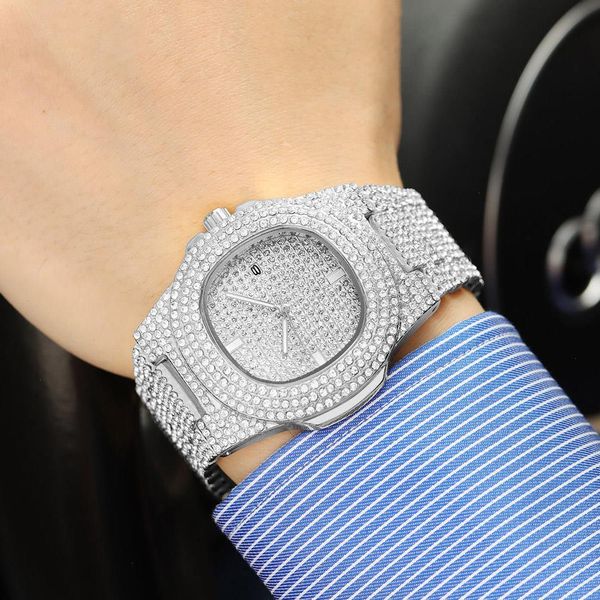 mens stainless steel diamond fashion watch chronograph hip hop style luxury gold quartz relogio mechanical, Slivery;brown
mens stainless steel diamond fashion watch chronograph hip hop style luxury gold quartz relogio mechanical, Slivery;brown