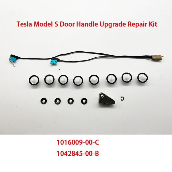for tesla model s door handle upgrade repair kit microswitch harness 1016009-00-c handle paddle 1042845-00-b w/door panel clips
for tesla model s door handle upgrade repair kit microswitch harness 1016009-00-c handle paddle 1042845-00-b w/door panel clips