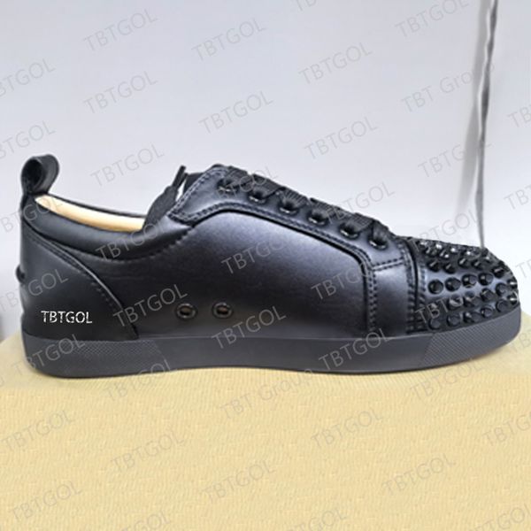 men women spikes trainers flat sneakers orlato men shoes patent leather runner tennis trainer with box eu47, Black
men women spikes trainers flat sneakers orlato men shoes patent leather runner tennis trainer with box eu47, Black