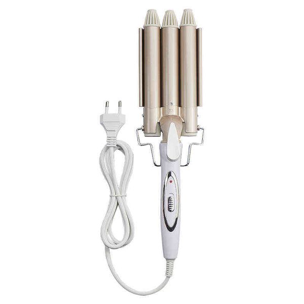 hair curler kemei professional care styling tools wave styler irons 3 barrel crimper 110-240v 220304
hair curler kemei professional care styling tools wave styler irons 3 barrel crimper 110-240v 220304