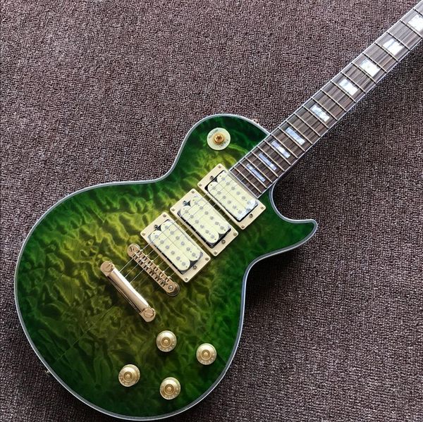 new standard custom green color flame electric guitar,3 pickups gitaar,custom rosewood fingerboard guitarra
new standard custom green color flame electric guitar,3 pickups gitaar,custom rosewood fingerboard guitarra