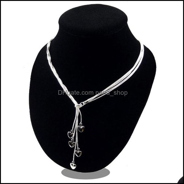 chains love sier necklaces 5 hearts couple jewelry valentine christmas gift for girlfriend 925 sterling pendant necklace drop deliver dh3hp, Silver
chains love sier necklaces 5 hearts couple jewelry valentine christmas gift for girlfriend 925 sterling pendant necklace drop deliver dh3hp, Silver