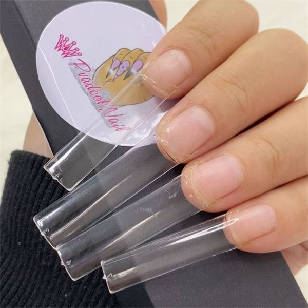 500pcs flat square xxl long acrylic nail tips flatter straight non c curve half cover false nails tip manicure tool 220613
500pcs flat square xxl long acrylic nail tips flatter straight non c curve half cover false nails tip manicure tool 220613