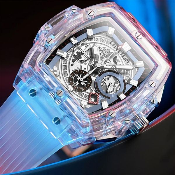 onola brand transparent plastic watch men women clock fashion sports casual unique quartz luxury square mens watch 201209217c, Slivery;brown
onola brand transparent plastic watch men women clock fashion sports casual unique quartz luxury square mens watch 201209217c, Slivery;brown