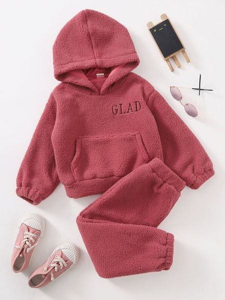 toddler girls letter embroidery kangaroo pocket fleece hoodie & sweatpants she, White
toddler girls letter embroidery kangaroo pocket fleece hoodie & sweatpants she, White