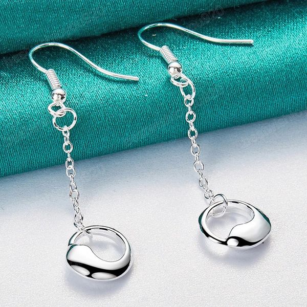 925 sterling silver round water droplets long dangle earrings for woman wedding engagement fashion party charm jewelry
925 sterling silver round water droplets long dangle earrings for woman wedding engagement fashion party charm jewelry