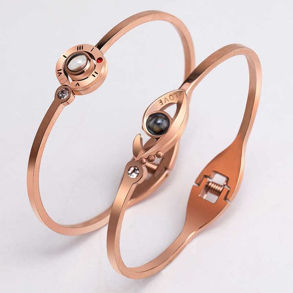 tiktok same bracelet female love memory projection 100 languages i you devil's eye, Black
tiktok same bracelet female love memory projection 100 languages i you devil's eye, Black