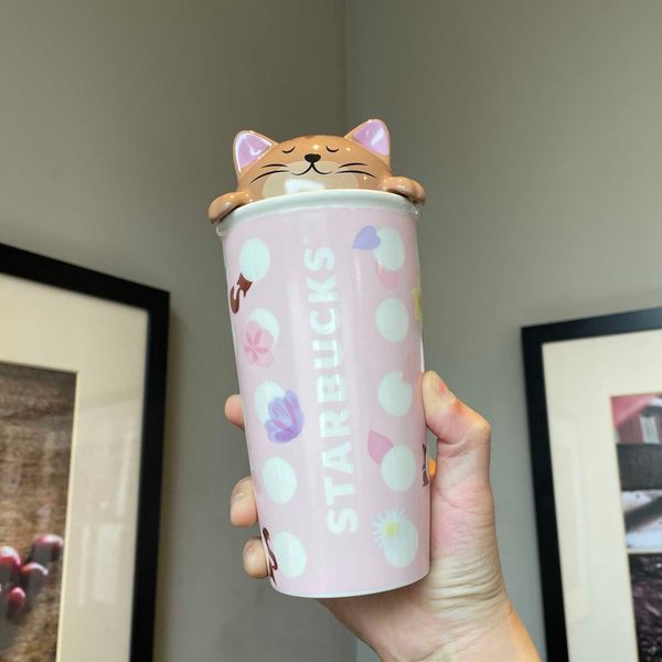2021 starbucks cup cherry blossom season pink cat probe double-layer mug ceramic water cup 355ml
2021 starbucks cup cherry blossom season pink cat probe double-layer mug ceramic water cup 355ml