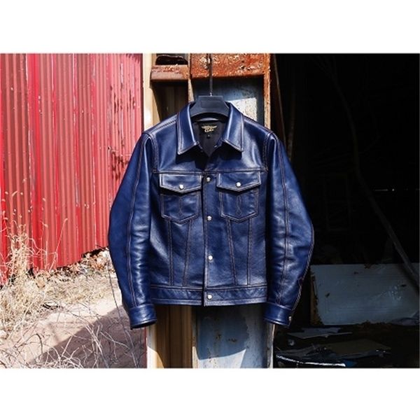 yr coat classic casual 507 indigo tanned cowhide jacket11mm genuine leather outwearfashion slim 201128, Black
yr coat classic casual 507 indigo tanned cowhide jacket11mm genuine leather outwearfashion slim 201128, Black