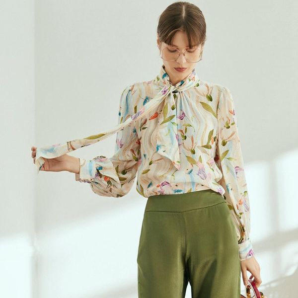 women's blouses & shirts silk blouse women elegant style plus sizes shirt printed button o neck long sleeve pullover fashion, White
women's blouses & shirts silk blouse women elegant style plus sizes shirt printed button o neck long sleeve pullover fashion, White