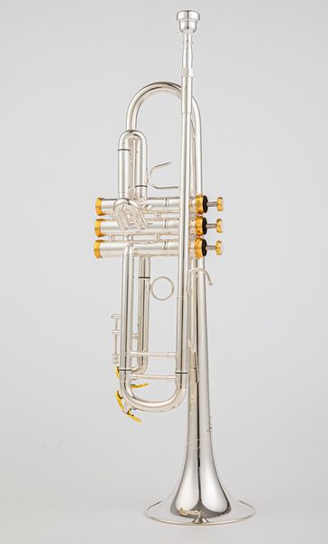 quality 8335 bb trumpet b flat brass silver plated professional trumpet musical instruments with leather case
quality 8335 bb trumpet b flat brass silver plated professional trumpet musical instruments with leather case