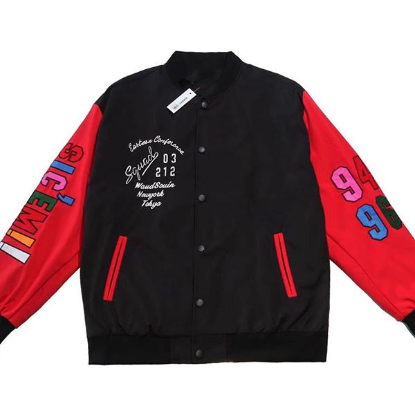 2022 spring casual patch color contrast letter embroidery button jacket men and women baseball jackets outwear sicem, Black;brown
2022 spring casual patch color contrast letter embroidery button jacket men and women baseball jackets outwear sicem, Black;brown
