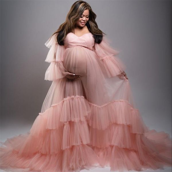 light pink pregnant women's prom dresses 2022 maternity long robes for p shoot see thru pleat long pgraphy dress, Black
light pink pregnant women's prom dresses 2022 maternity long robes for p shoot see thru pleat long pgraphy dress, Black