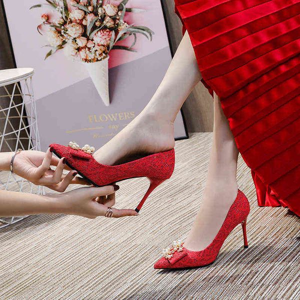 red wedding 2022 31 32 33 high heel small heels large 41 42 43 pointed single shoes women, Black
red wedding 2022 31 32 33 high heel small heels large 41 42 43 pointed single shoes women, Black