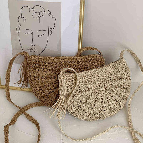 shopping bags bohemia half round straw summer beach crossbody rattan handmade shoulder woven messenger vacation lady handbag 220318
shopping bags bohemia half round straw summer beach crossbody rattan handmade shoulder woven messenger vacation lady handbag 220318