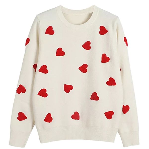 spring embroidery heart women sweater oneck kawaii fashion pullover loose jumper long sleeve knitwear female c257 220813, White;black
spring embroidery heart women sweater oneck kawaii fashion pullover loose jumper long sleeve knitwear female c257 220813, White;black