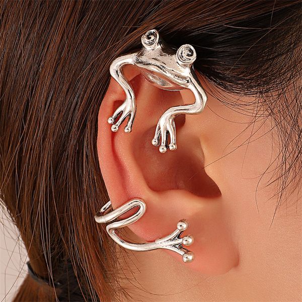 frog shape clip on earrings back no hole animal ear hang clips cuff europe metal ethnic style non piercing earring cuffs jewelry accessories, Silver
frog shape clip on earrings back no hole animal ear hang clips cuff europe metal ethnic style non piercing earring cuffs jewelry accessories, Silver
