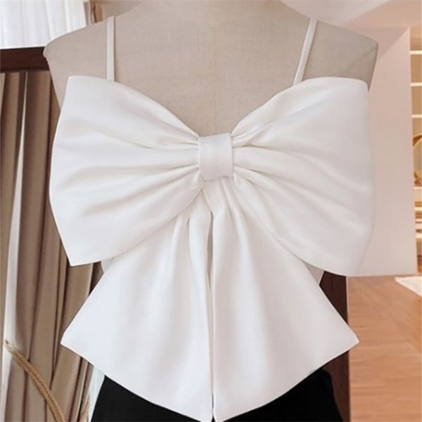 deat women fashion slim fit solid color strapless sleeveless patchwork bow backless sling and autumn 7e395 220325, White
deat women fashion slim fit solid color strapless sleeveless patchwork bow backless sling and autumn 7e395 220325, White