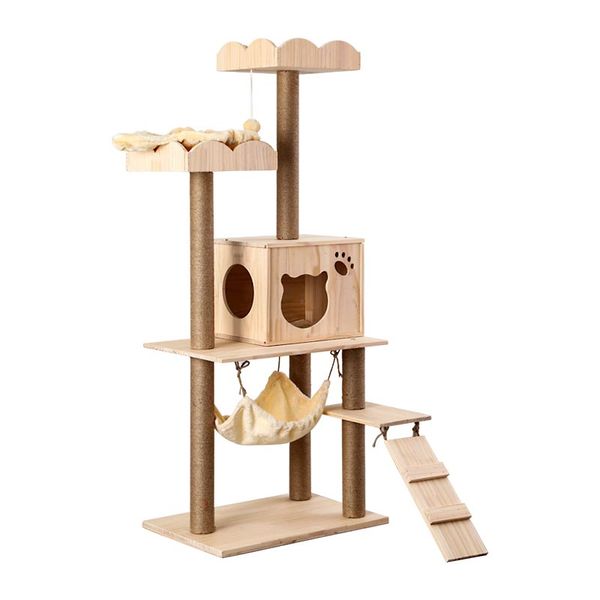 other cat supplies tree tower indoor cat climbing frame with large toys kittens play and rest leisurely hammock
other cat supplies tree tower indoor cat climbing frame with large toys kittens play and rest leisurely hammock