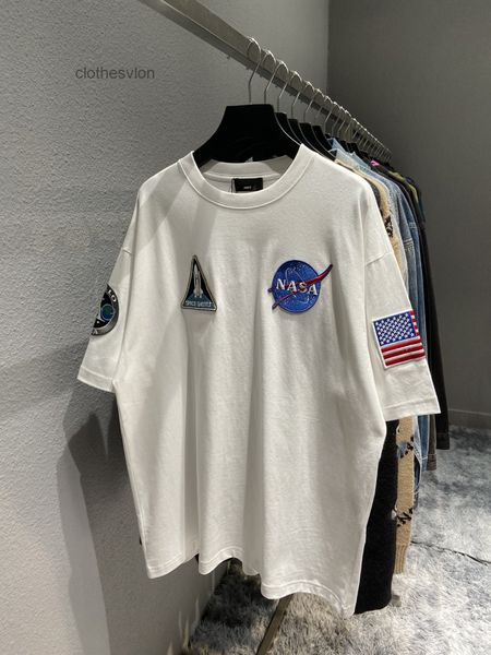 designer t-shirts 2022 balencaig'as summer b nasa aviation embroidery round neck loose t-shirt short sleeve, White;black
designer t-shirts 2022 balencaig'as summer b nasa aviation embroidery round neck loose t-shirt short sleeve, White;black