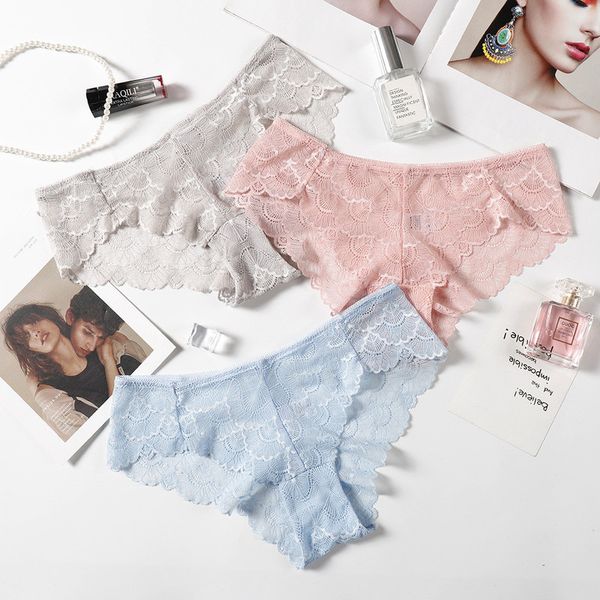 3pcs lace panties solid soft breathable briefs seamless women underwear ladies panty transparent tempting low-rise lingerie 220511, Black;pink
3pcs lace panties solid soft breathable briefs seamless women underwear ladies panty transparent tempting low-rise lingerie 220511, Black;pink