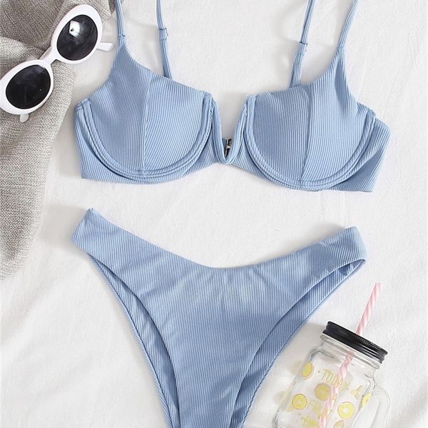 push up bikini thong women swimsuit solid v neck ribbed swimwear bikinis set summer beachwear bathing suit for female 220624, White;black
push up bikini thong women swimsuit solid v neck ribbed swimwear bikinis set summer beachwear bathing suit for female 220624, White;black
