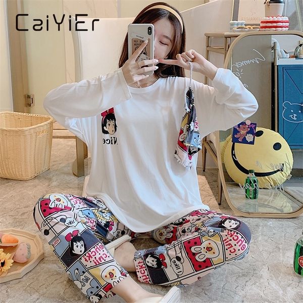 caiyier autumn winter women pajamas set cute bear print casual sleepwear ladies leisure girls with receive bag night suit 201105, Black;red
caiyier autumn winter women pajamas set cute bear print casual sleepwear ladies leisure girls with receive bag night suit 201105, Black;red