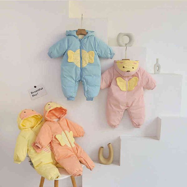 2021 autumn winter plus velvet toddler clothes newborn baby boy girl warm thick jumpsuit hooded back wing snowsuit baby romper j220718, Blue;gray
2021 autumn winter plus velvet toddler clothes newborn baby boy girl warm thick jumpsuit hooded back wing snowsuit baby romper j220718, Blue;gray