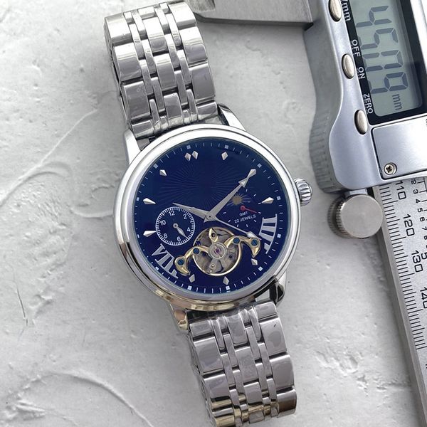 2022 luxury mens watches tourbillon five stitches automatic mechanical watch european brand moon phase steel strap fashion montre de luxe gi, Slivery;brown
2022 luxury mens watches tourbillon five stitches automatic mechanical watch european brand moon phase steel strap fashion montre de luxe gi, Slivery;brown