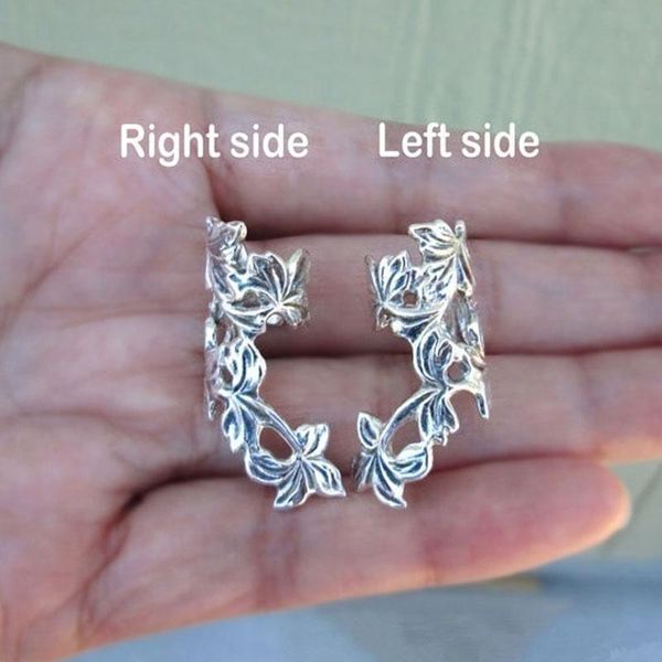 clip-on & screw back 1 pair/set gorgeous ear decor earrings jewelry puck rock vintage vine shape cuff jewerly gifts for women without pierci, Silver
clip-on & screw back 1 pair/set gorgeous ear decor earrings jewelry puck rock vintage vine shape cuff jewerly gifts for women without pierci, Silver