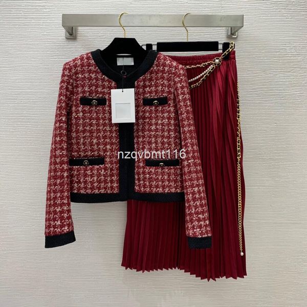 women's knits & tees 22 style celebrity fashion chiffon tweed coat with high waist slim pleated skirt two-piece suit, White
women's knits & tees 22 style celebrity fashion chiffon tweed coat with high waist slim pleated skirt two-piece suit, White