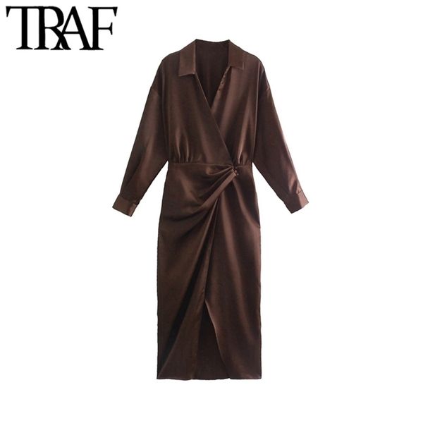 traf women fashion with gathered soft touch midi dress vintage long sleeve front vents female dresses vestidos mujer 220813, Black;gray
traf women fashion with gathered soft touch midi dress vintage long sleeve front vents female dresses vestidos mujer 220813, Black;gray