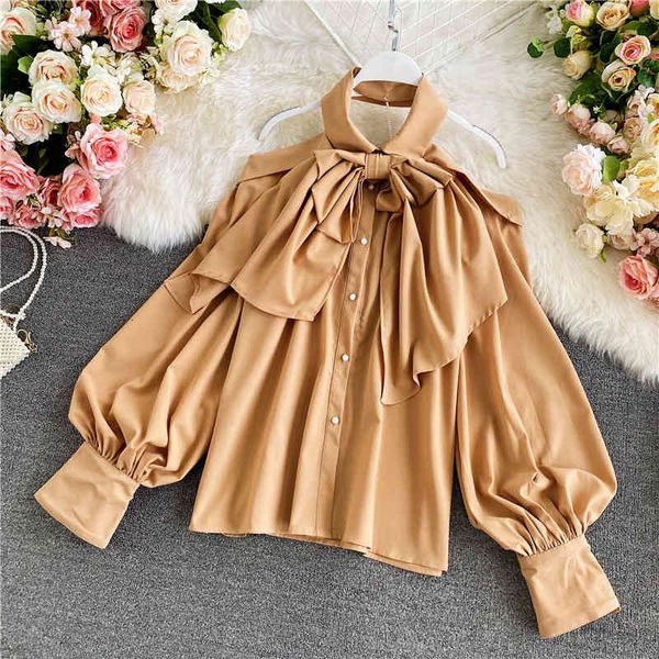 women's blouses shirts french temperament light familiar style off shoulder shirt women's long sleeve fashion loose bow halter zj9, White
women's blouses shirts french temperament light familiar style off shoulder shirt women's long sleeve fashion loose bow halter zj9, White