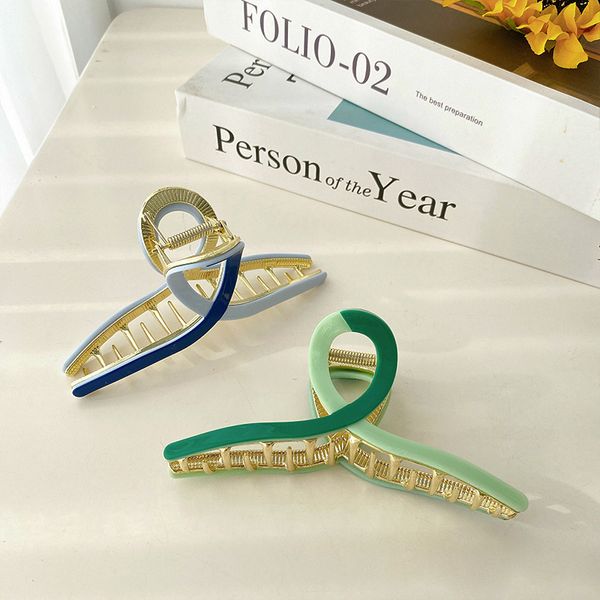 length 11.8 cm 2 color splices cross hair clamp women alloy large hair claw clips hollow out geometric hairpins for female wash ponytail hea, Slivery;golden
length 11.8 cm 2 color splices cross hair clamp women alloy large hair claw clips hollow out geometric hairpins for female wash ponytail hea, Slivery;golden