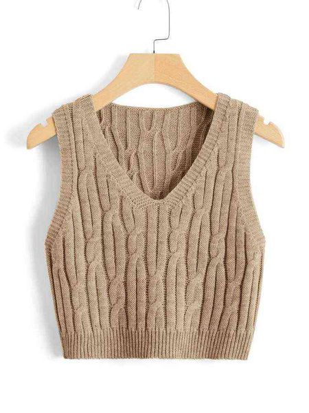 women's v-neck solid color vest sweater casual fried dough twist pullover sleeveless top, White
women's v-neck solid color vest sweater casual fried dough twist pullover sleeveless top, White