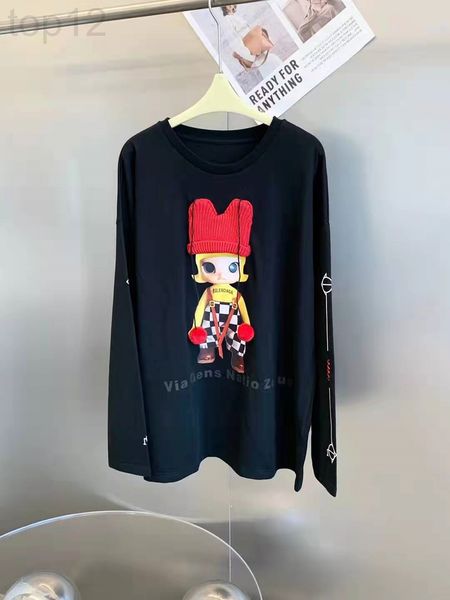 women's t-shirt designer chaopai 22 early spring new color contrast short hair girl cartoon hand hook knitted hat with wool ball long s, White
women's t-shirt designer chaopai 22 early spring new color contrast short hair girl cartoon hand hook knitted hat with wool ball long s, White