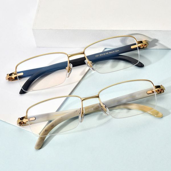 sunglasses natural black ox horn leg optical spectacle frame half myopia men's flat lens shenzhen quality, White;black
sunglasses natural black ox horn leg optical spectacle frame half myopia men's flat lens shenzhen quality, White;black