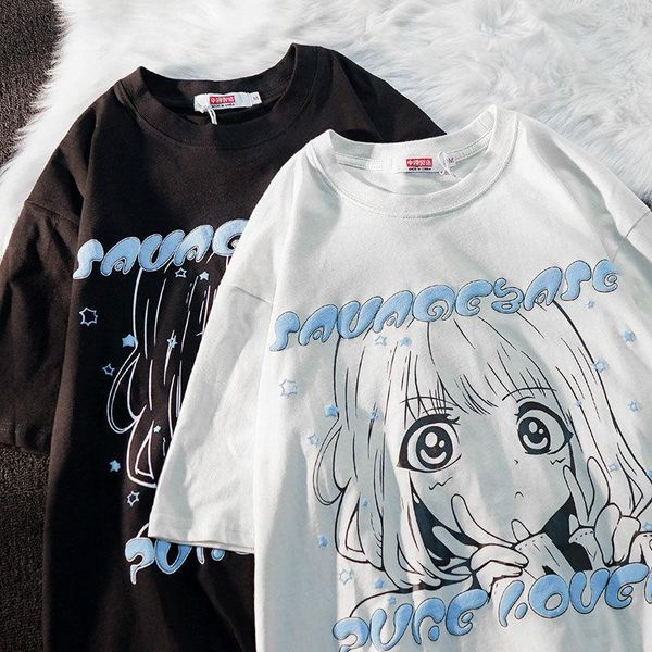 women's t-shirt anime characters letter printing o-neck short-sleeved t-shirts womens 2022 summer ins loose casual womenswomen's, White
women's t-shirt anime characters letter printing o-neck short-sleeved t-shirts womens 2022 summer ins loose casual womenswomen's, White