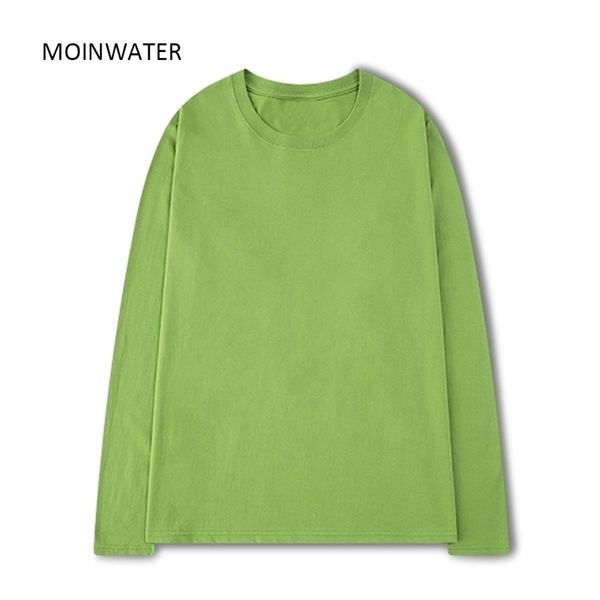 moinwater women 100% cotton long sleeve t shirts for autumn female green purple spring solid tees mlt2138 220408, White
moinwater women 100% cotton long sleeve t shirts for autumn female green purple spring solid tees mlt2138 220408, White