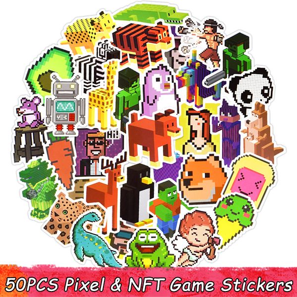 50pcs nft pixel game cartoon stickers diy lapcar bike luggage graffiti waterproof sticker pack kids classic toy decal
50pcs nft pixel game cartoon stickers diy lapcar bike luggage graffiti waterproof sticker pack kids classic toy decal