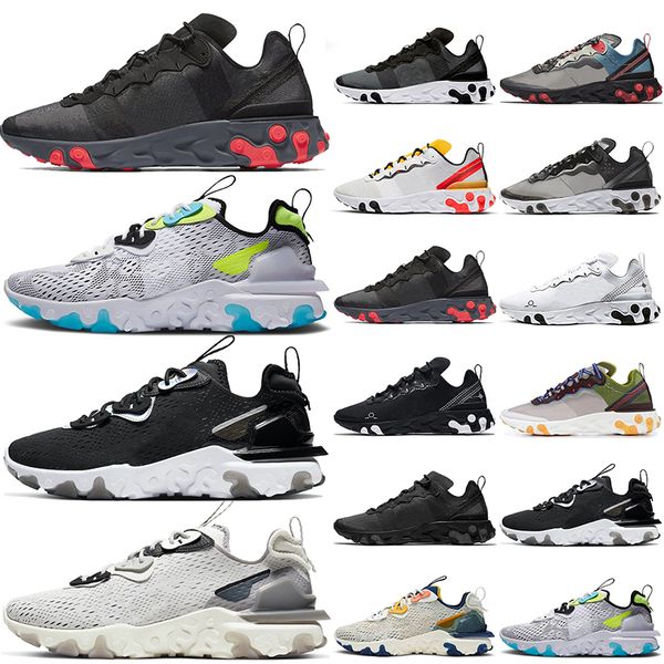 wholesale vision element 55 87 running shoes mens womens trainers triple black white iridescent vast grey honeycomb schematic outdoor sports
wholesale vision element 55 87 running shoes mens womens trainers triple black white iridescent vast grey honeycomb schematic outdoor sports