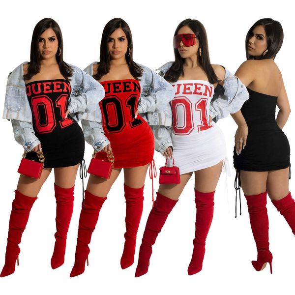 women's fashion dress solid color letter print bandage chest wrap clothing ladies dresses, Black;gray
women's fashion dress solid color letter print bandage chest wrap clothing ladies dresses, Black;gray
