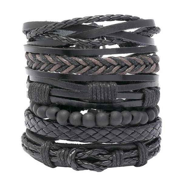 fashion wooden beads series men woman cowhide bracelet diy beaded strands black wax thread braid combination suit bracelet 6styles/1set
fashion wooden beads series men woman cowhide bracelet diy beaded strands black wax thread braid combination suit bracelet 6styles/1set